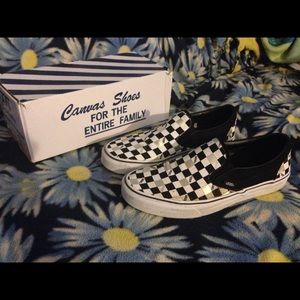 Vans 50th Anniversary Checkered Slip On Shoes